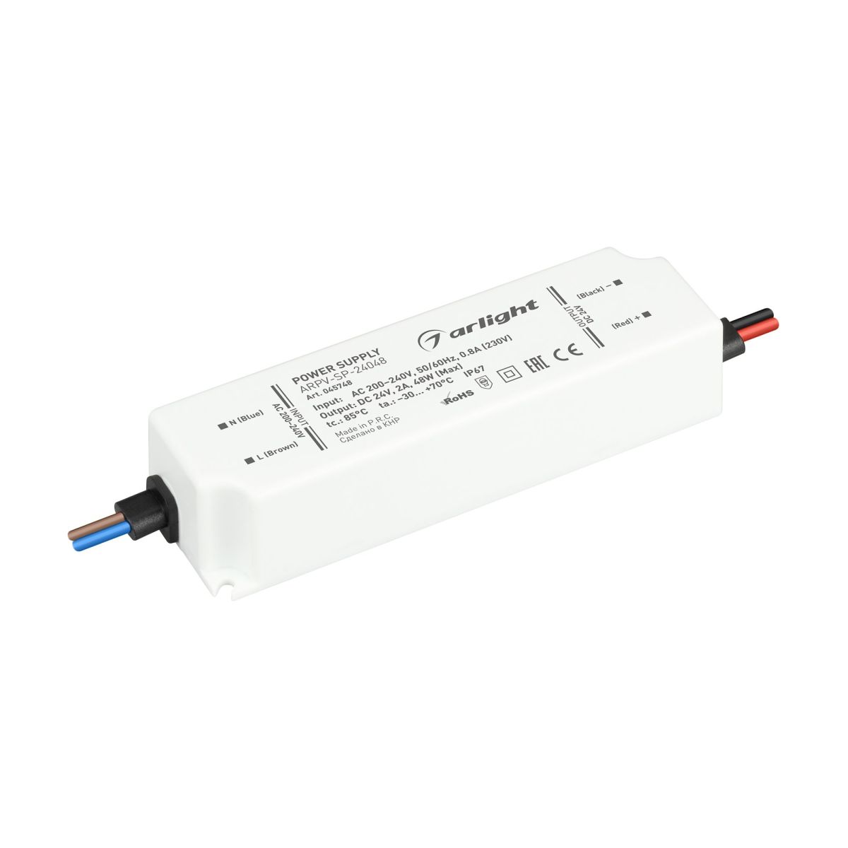 Блок питания ARPV-SP-24048 (24V, 2A, 48W) 045748