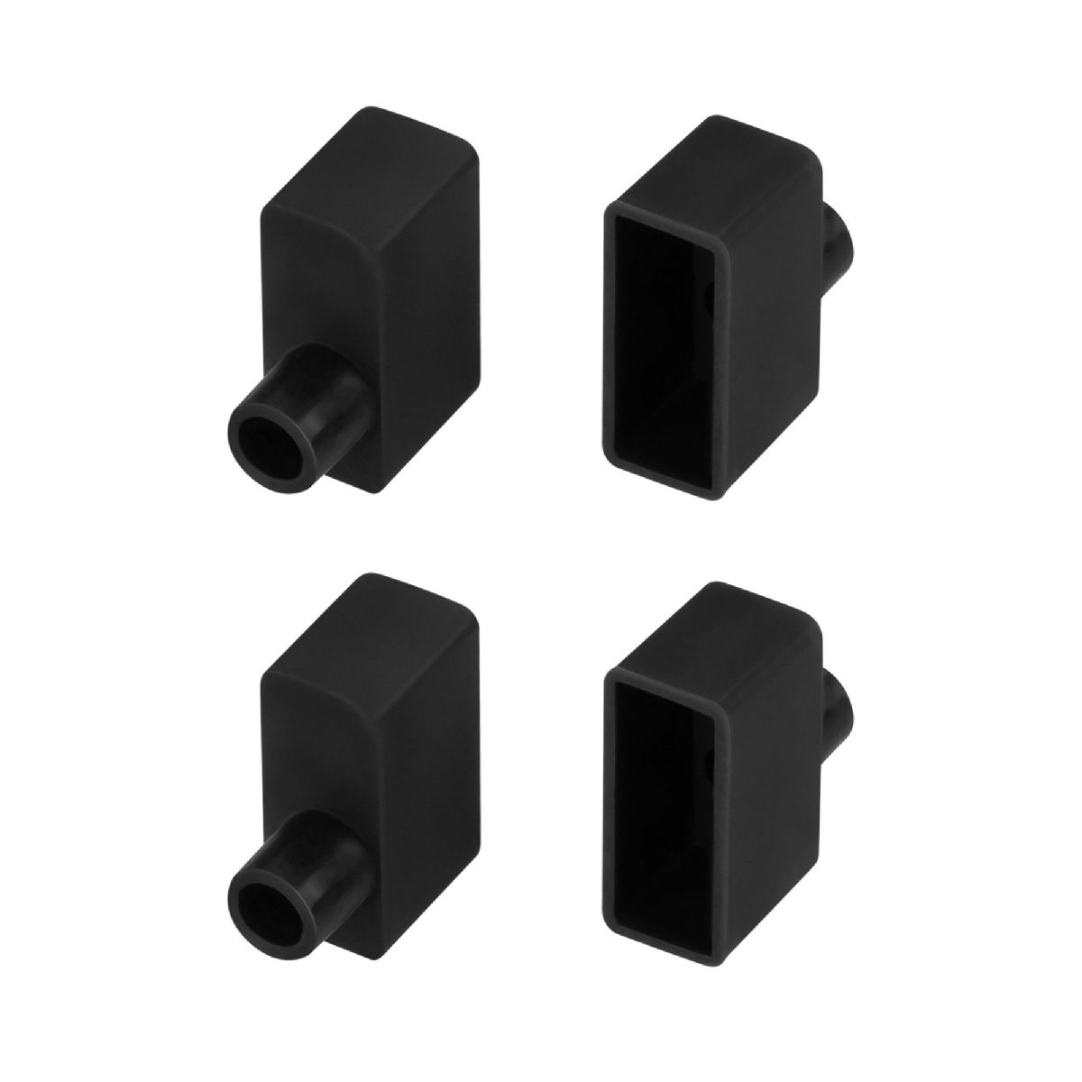 Заглушка WPH-FLEX-0616-SIDE BLACK с отверстием 045880