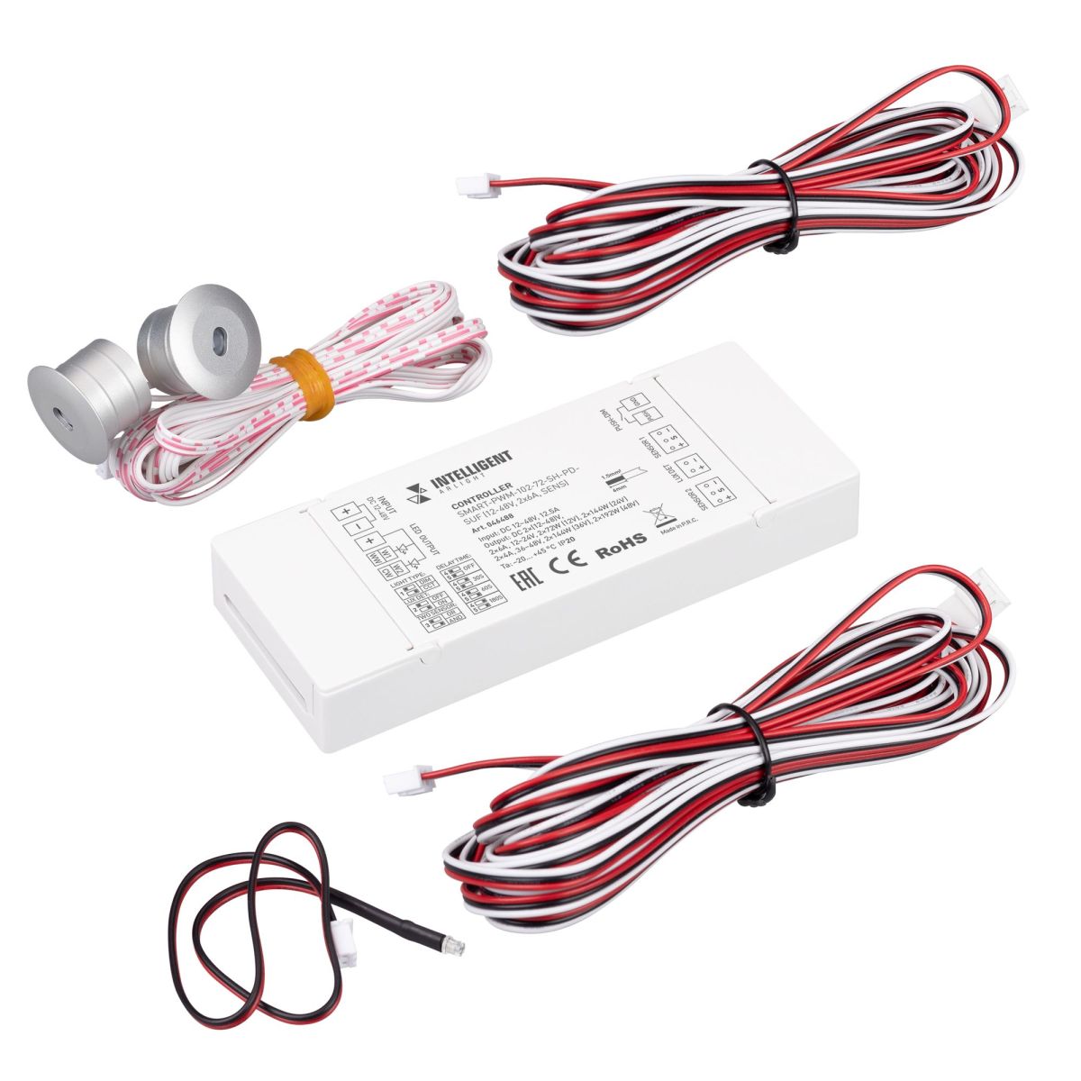 Контроллер лестничный SMART-PWM-102-72-SH-PD-SUF (12-48V, 2x6A, SENS) 046488
