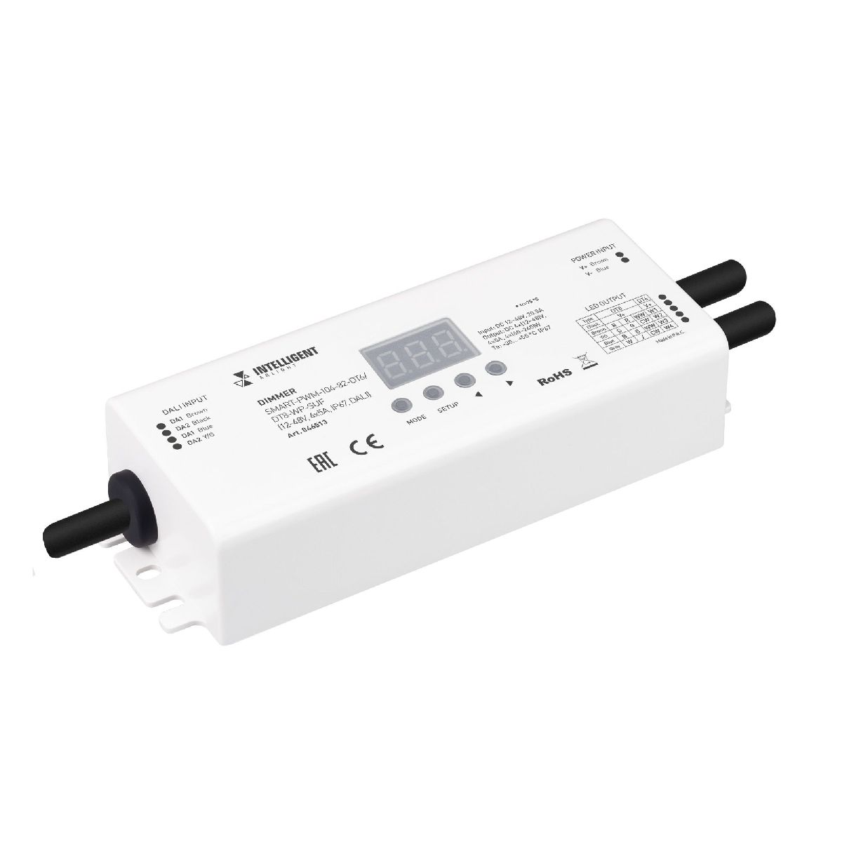 Диммер SMART-PWM-104-82-DT6/DT8-WP-SUF (12-48V, 4x5A, IP67, DALI) 046513