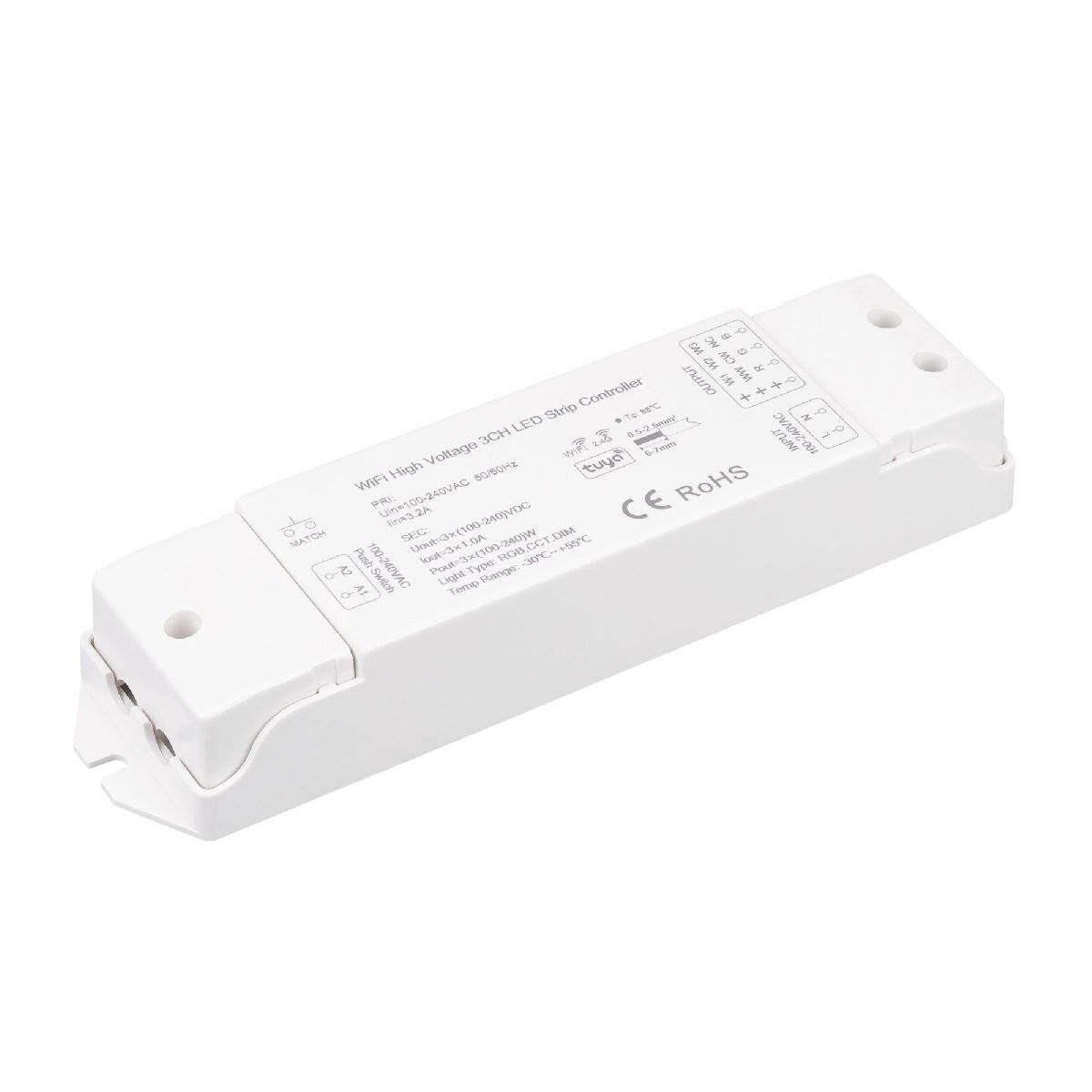 Диммер SMART-PWM-103-72-SH-PS-SUF (230V, 3x1A, TUYA Wi-Fi, 2.4G) 046524