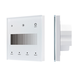 Сенсорная панель SMART-DALI-301-11-1G-4SC-DT6 Белая (230V, встраиваемая, 2.4G) (IARL, IP20 Пластик) 046561