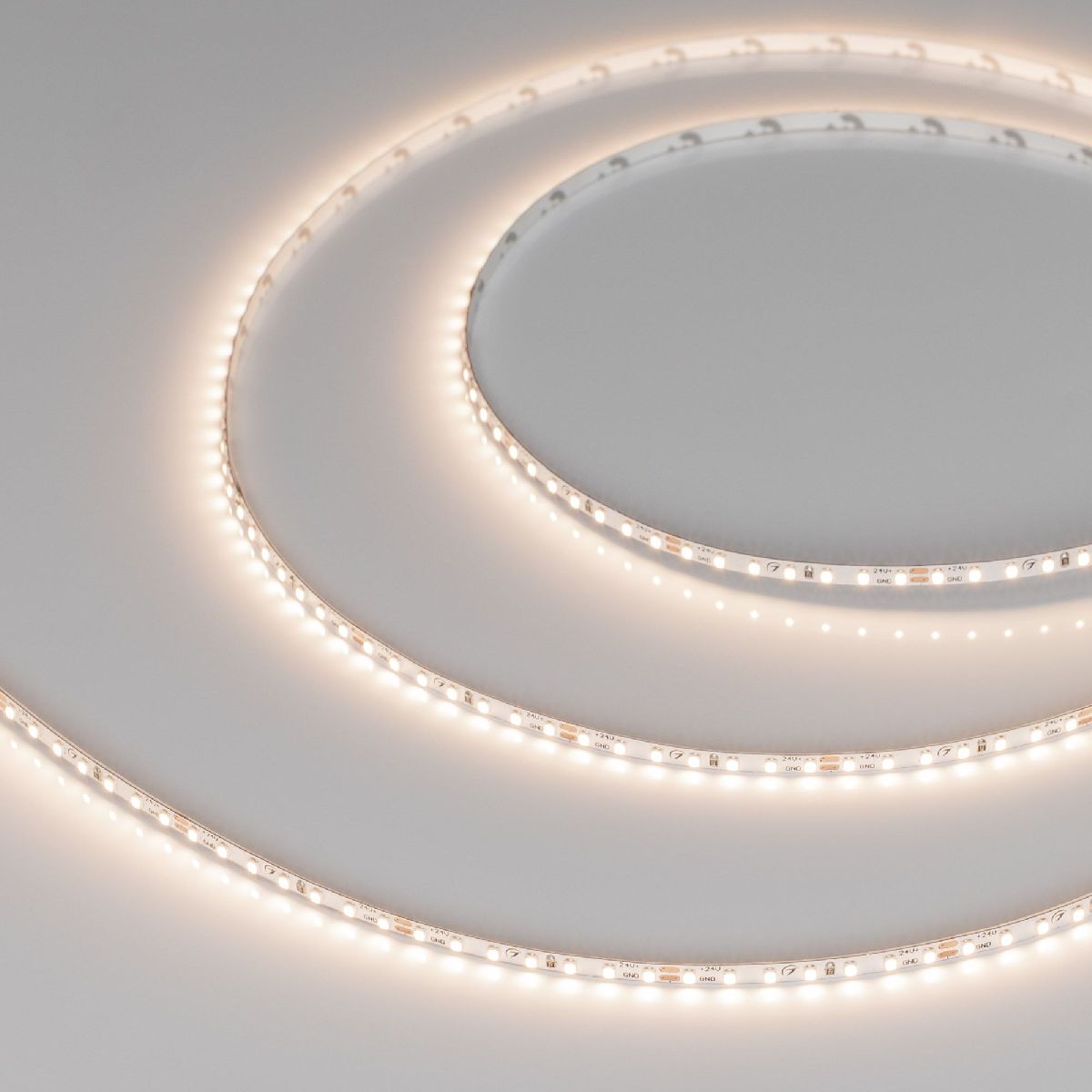 Светодиодная лента MICROLED-M168-4mm 24V Warm3500 (5 W/m, IP20, 2216, 5m) 046731