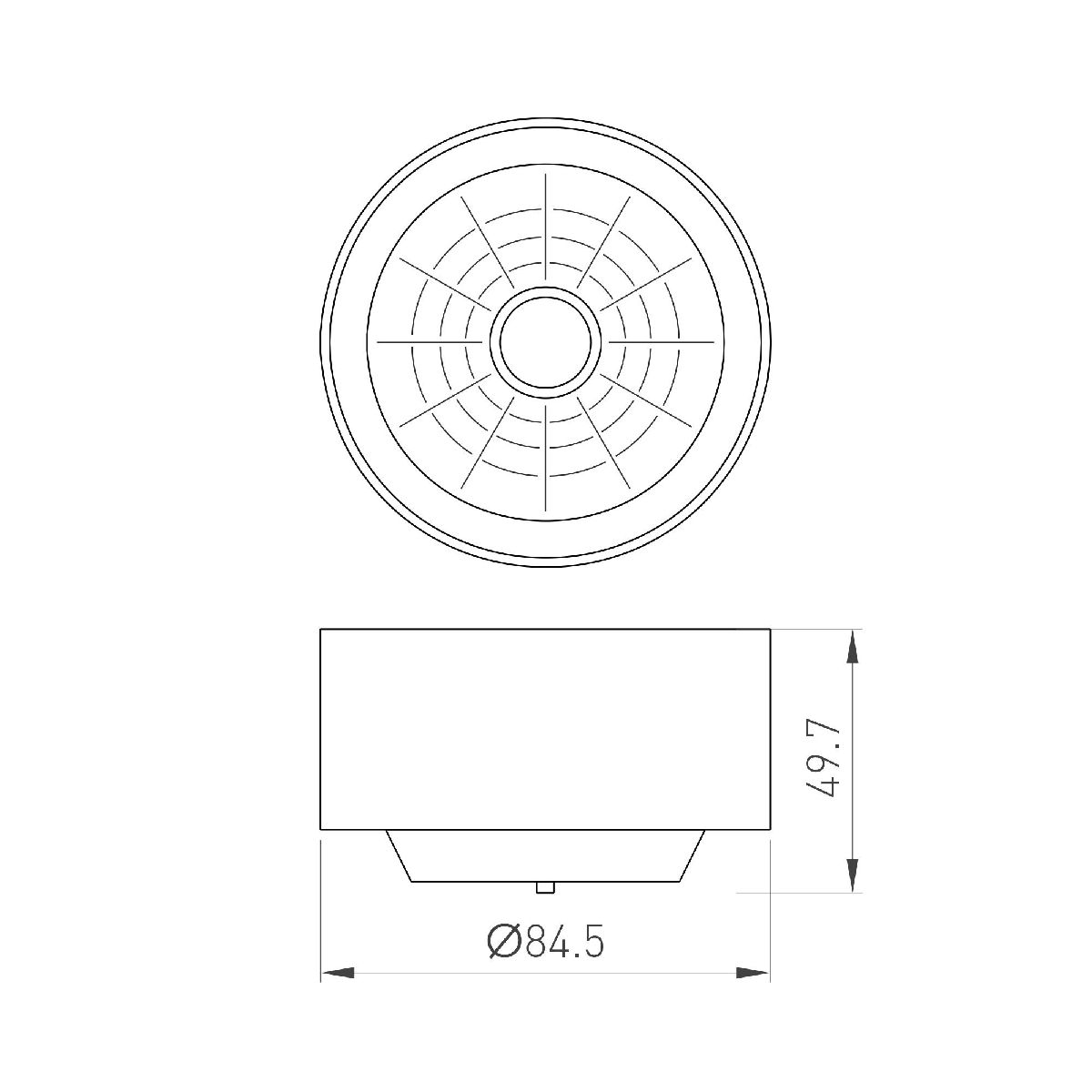 Рефлектор с посадочным кольцом LGD-REFLECTOR-RING-R85 (BK) 046768