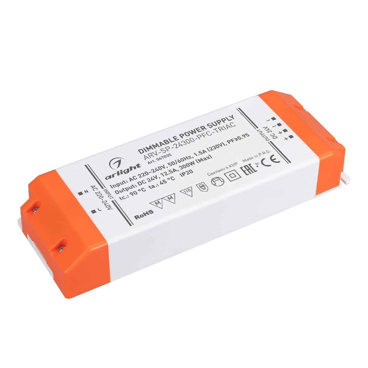 Блок питания ARV-SP-24300-PFC-TRIAC (24V, 12.5A, 300W) 047035