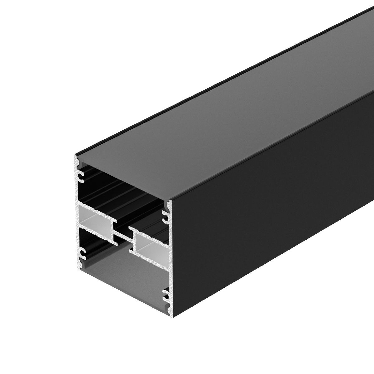 Алюминиевый профиль LINE-5050-DUAL-3000 ANOD BLACK 047487