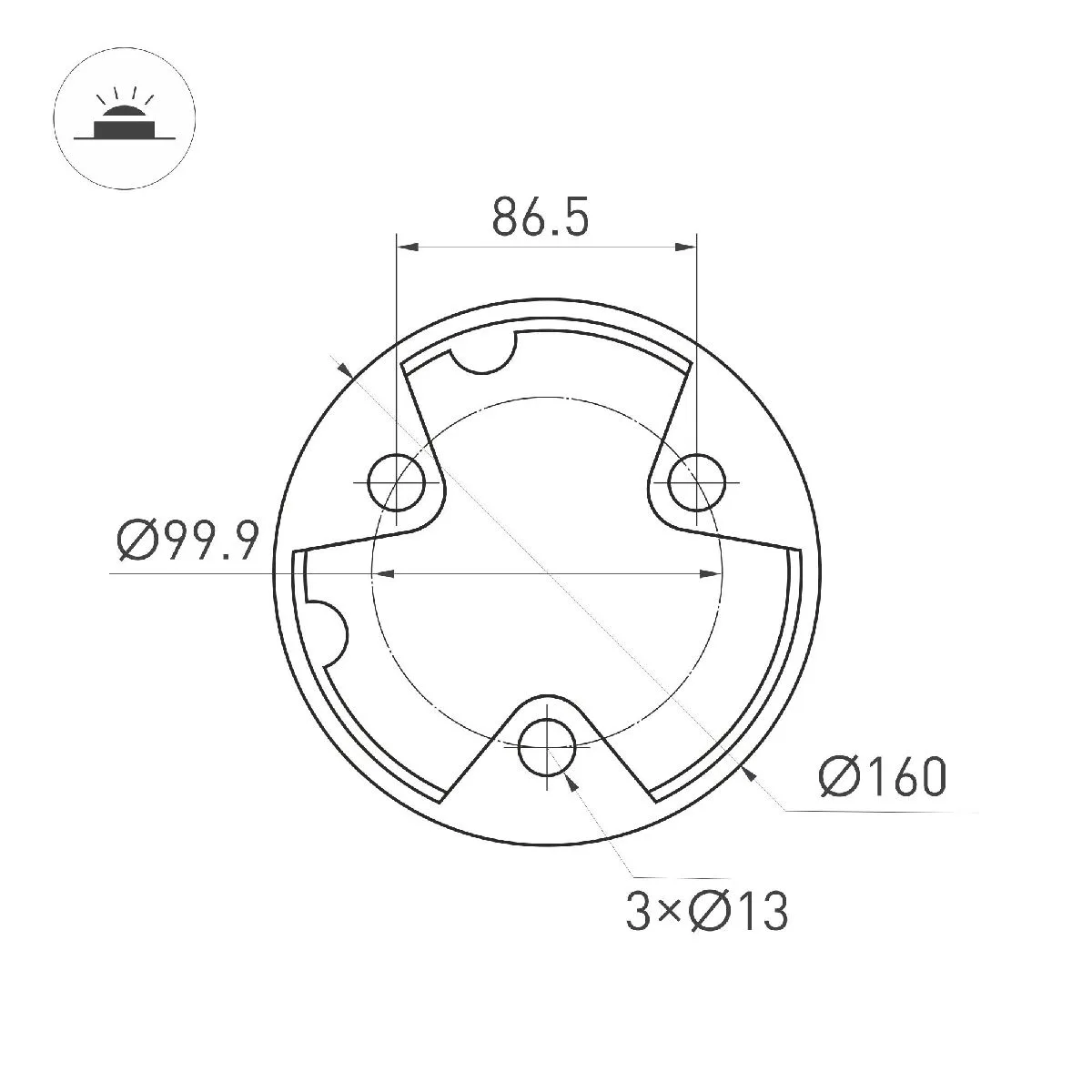 Ландшафтный светильник LGD-CASTELLO-BOLL-H1000-20W Warm3500-MIX 047685