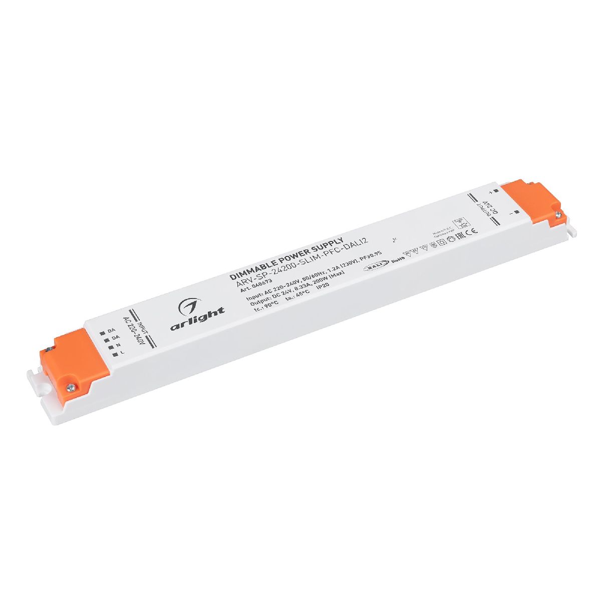 Блок питания ARV-SP-24200-SLIM-PFC-DALI2 (24V, 8.33A, 200W) 048673