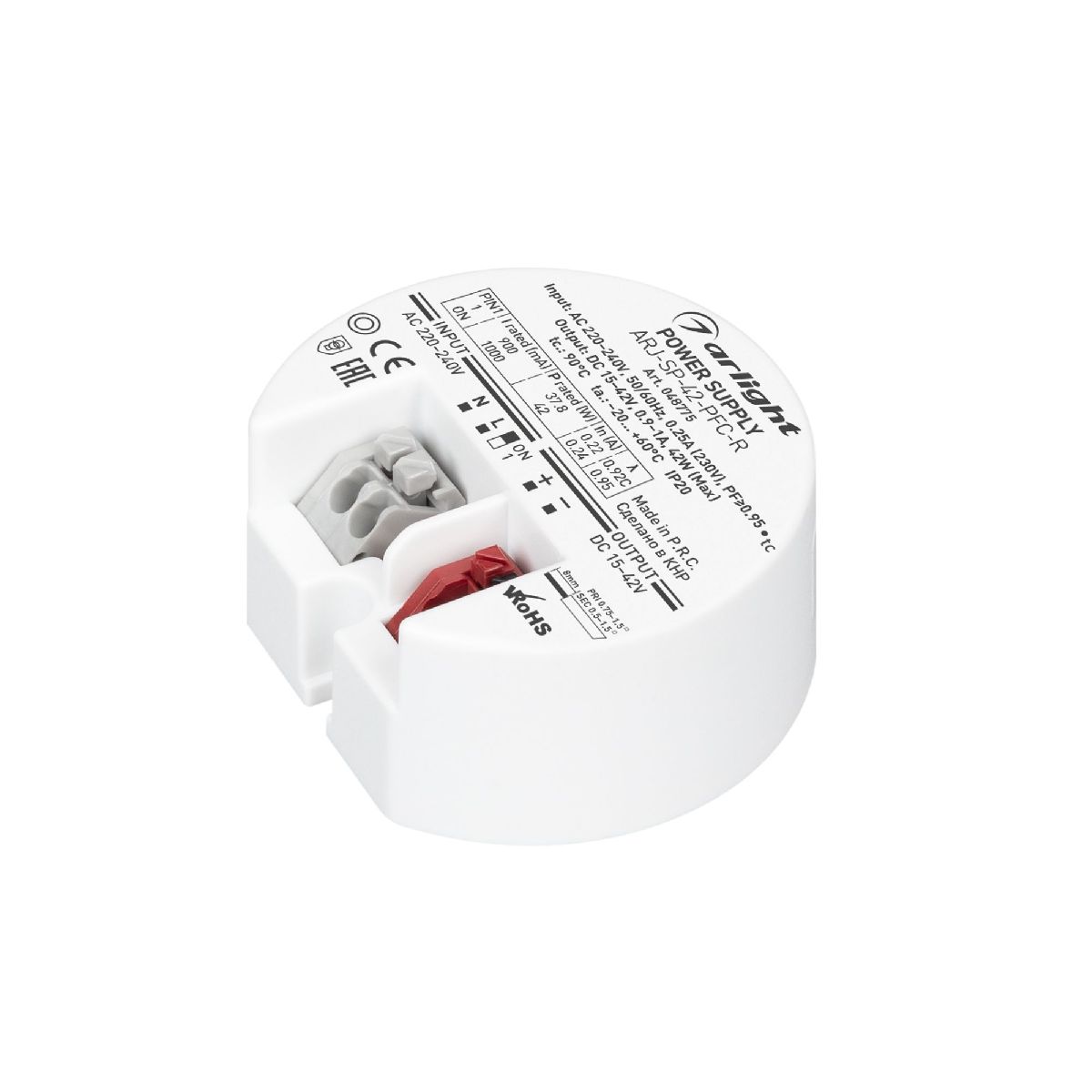 Блок питания ARJ-SP-42-PFC-R (42W, 15-42V, 0.9-1A) 048775