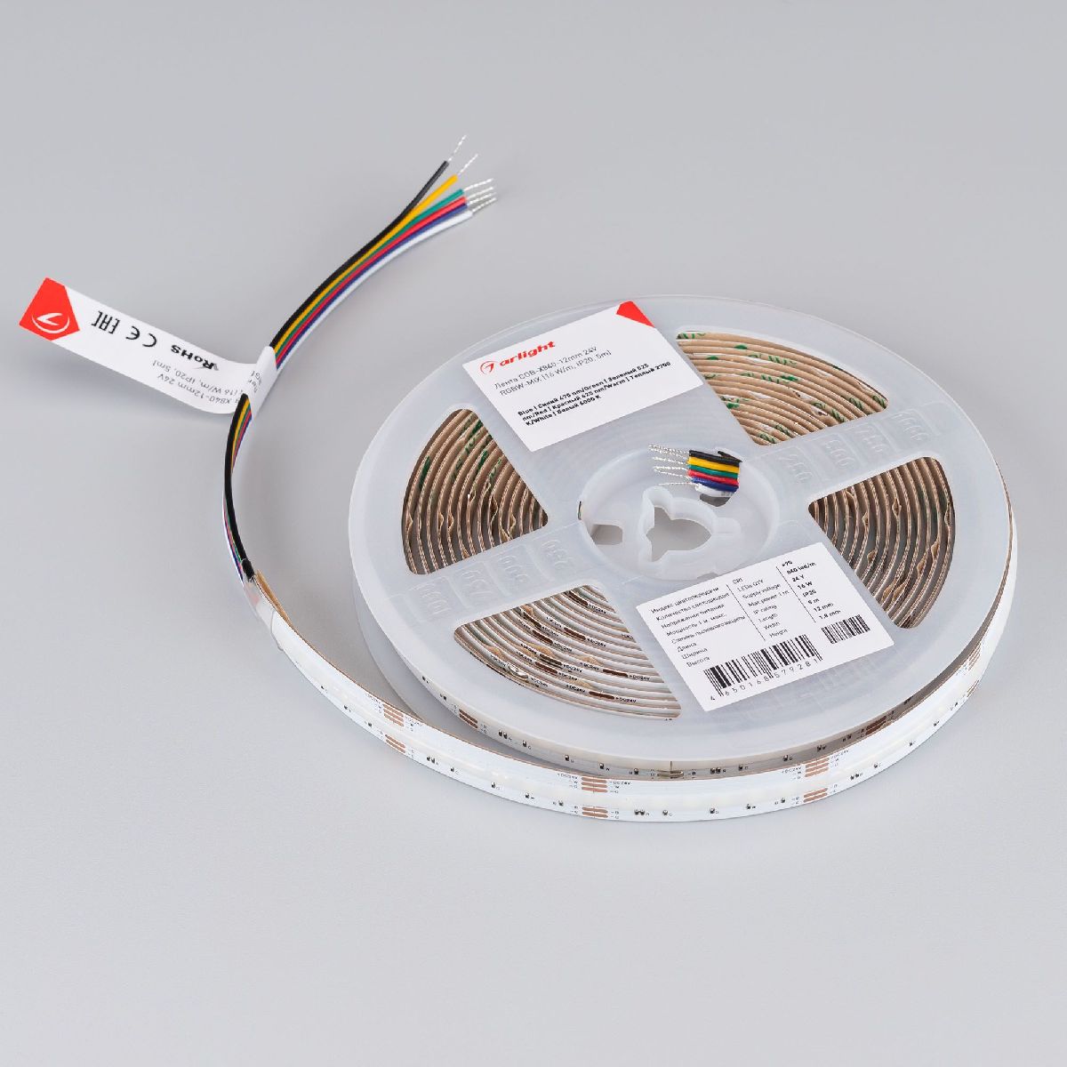 Светодиодная лента CSP-X840-12mm 24V RGBW-MIX (16 W/m, IP20, 5m) 048945
