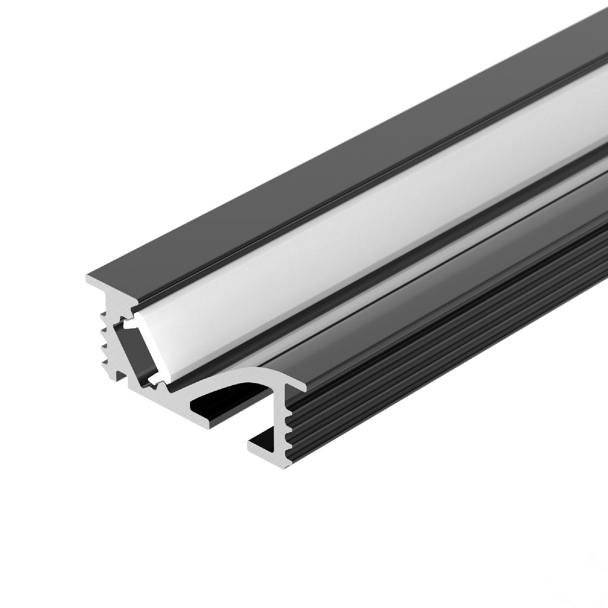 Алюминиевый профиль SL-BEVEL-W21-F-2000 ANOD BLACK 048997