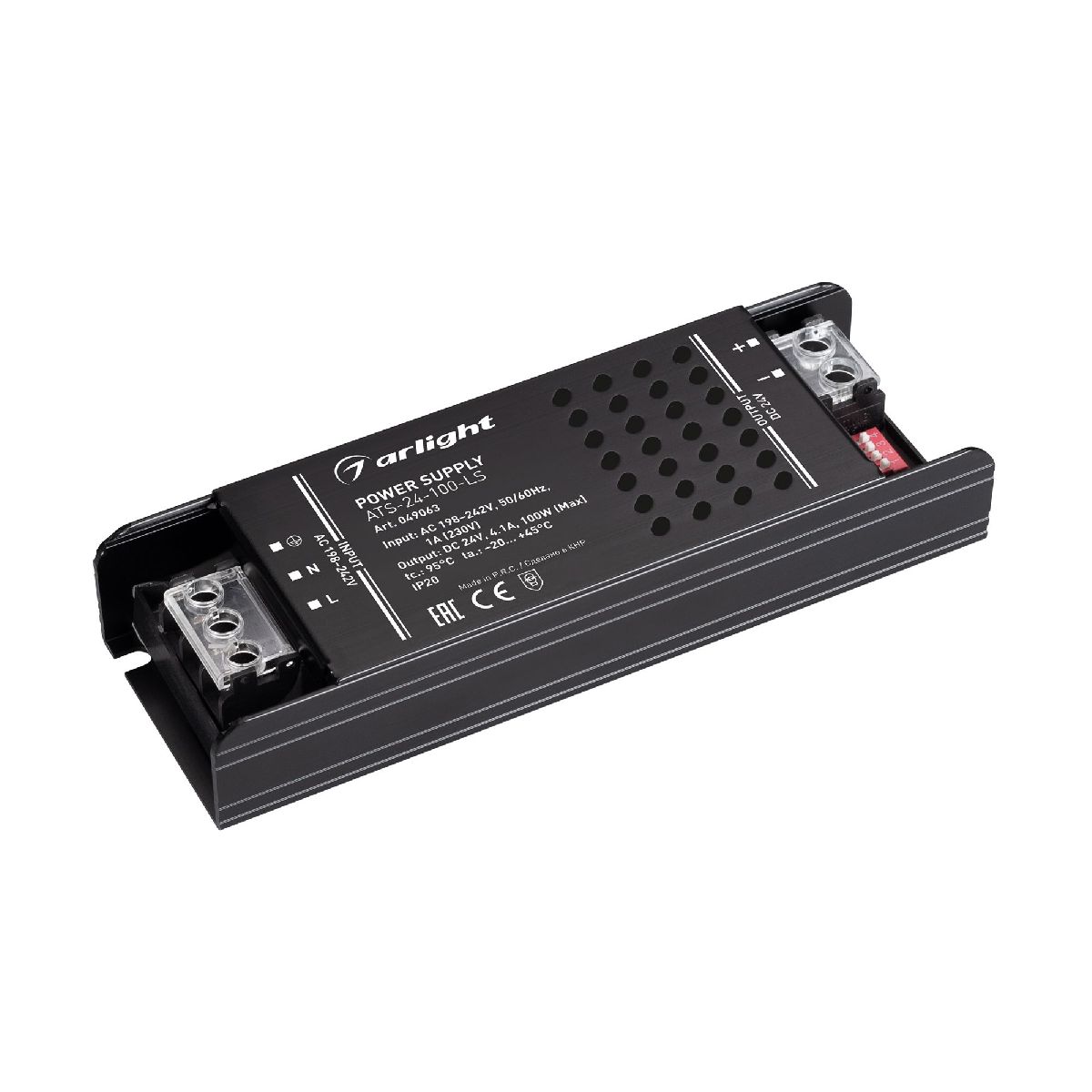 Блок питания ATS-24-100-LS (24V, 4.1A, 100W) 049063