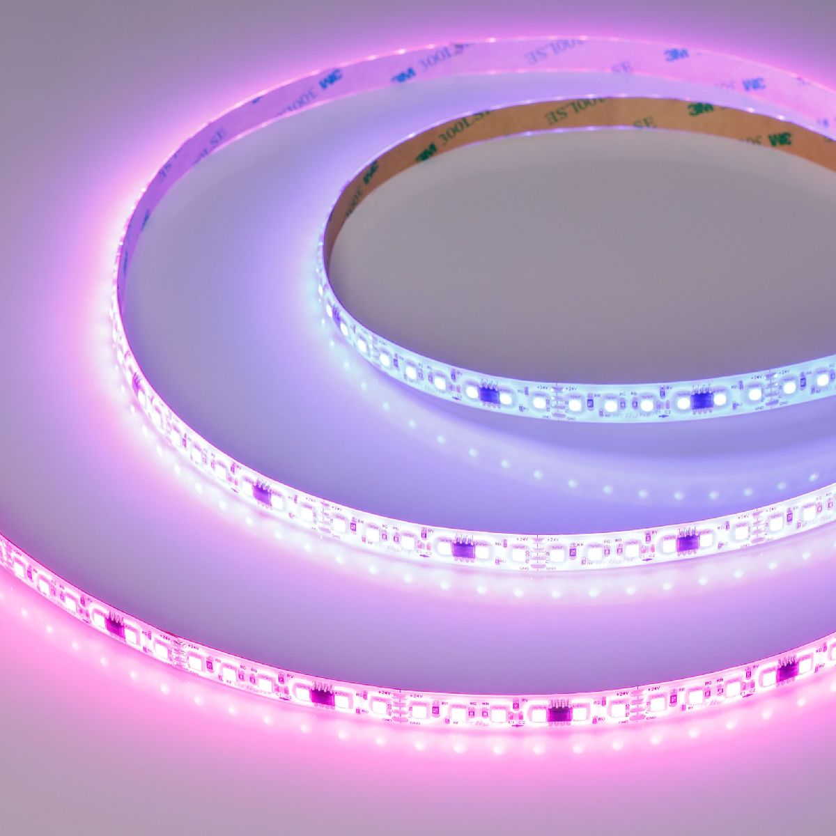 Светодиодная герметичная лента SPI-SE-A120-10mm 24V RGB-PX6-BPT (23 W/m, IP65, 2835, 5m) 049451