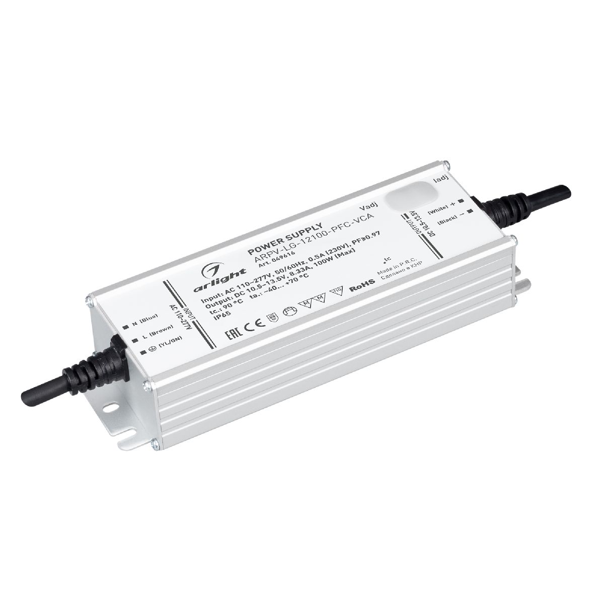 Блок питания ARPV-LG-12100-PFC-VCA (10.5-13.5V, 8.33A, 100W) 049616