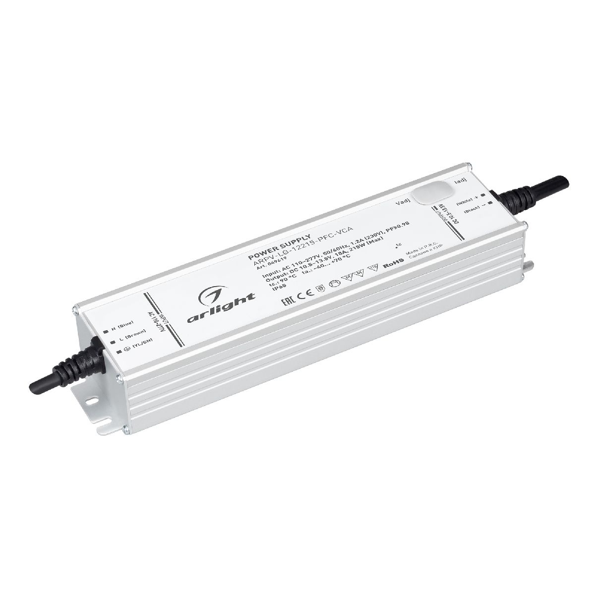 Блок питания ARPV-LG-12215-PFC-VCA (10.5-13.5V, 18A, 215W) 049619