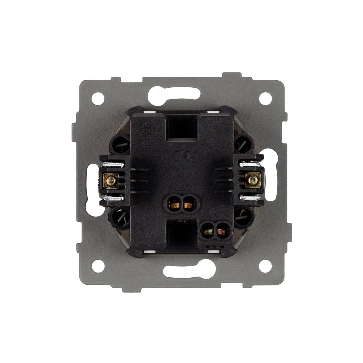 Механизм выключателя одноклавишный непроходной SWT-MK01-PL-WH-V (250V, 10A) 049867