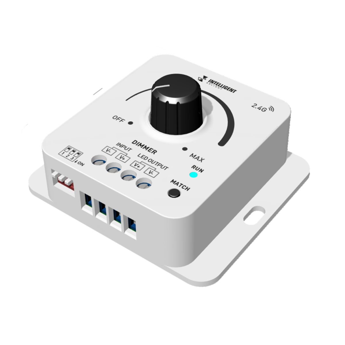 Диммер SMART-PWM-101-32-DIM-SUF (12-48V, 1x8A, 2.4G) (IARL, IP20 Пластик) 050417