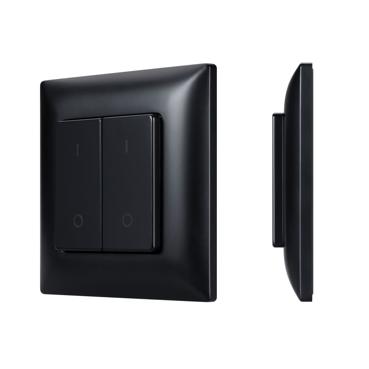 Накладная кнопочная панель 2.4 ГГц SMART-RF-801-22-2G-DIM-SUF Black (3V, 2.4G) (IARL, IP20 Пластик) 050446