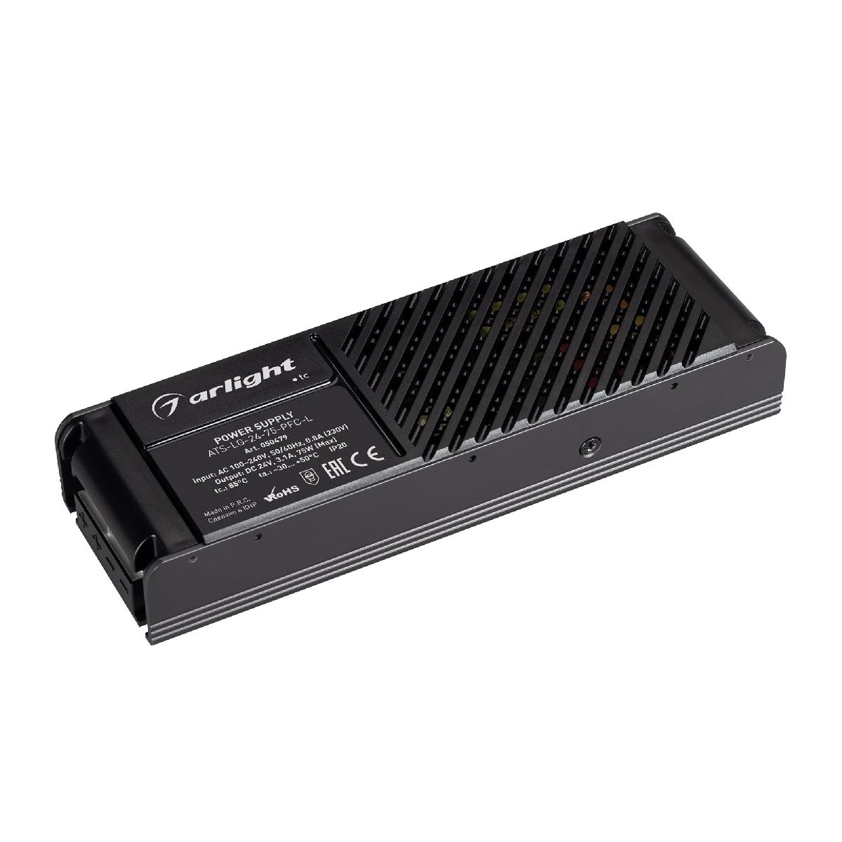 Блок питания ATS-LG-24-75-PFC-L (24V, 3.1A, 75W) 050479