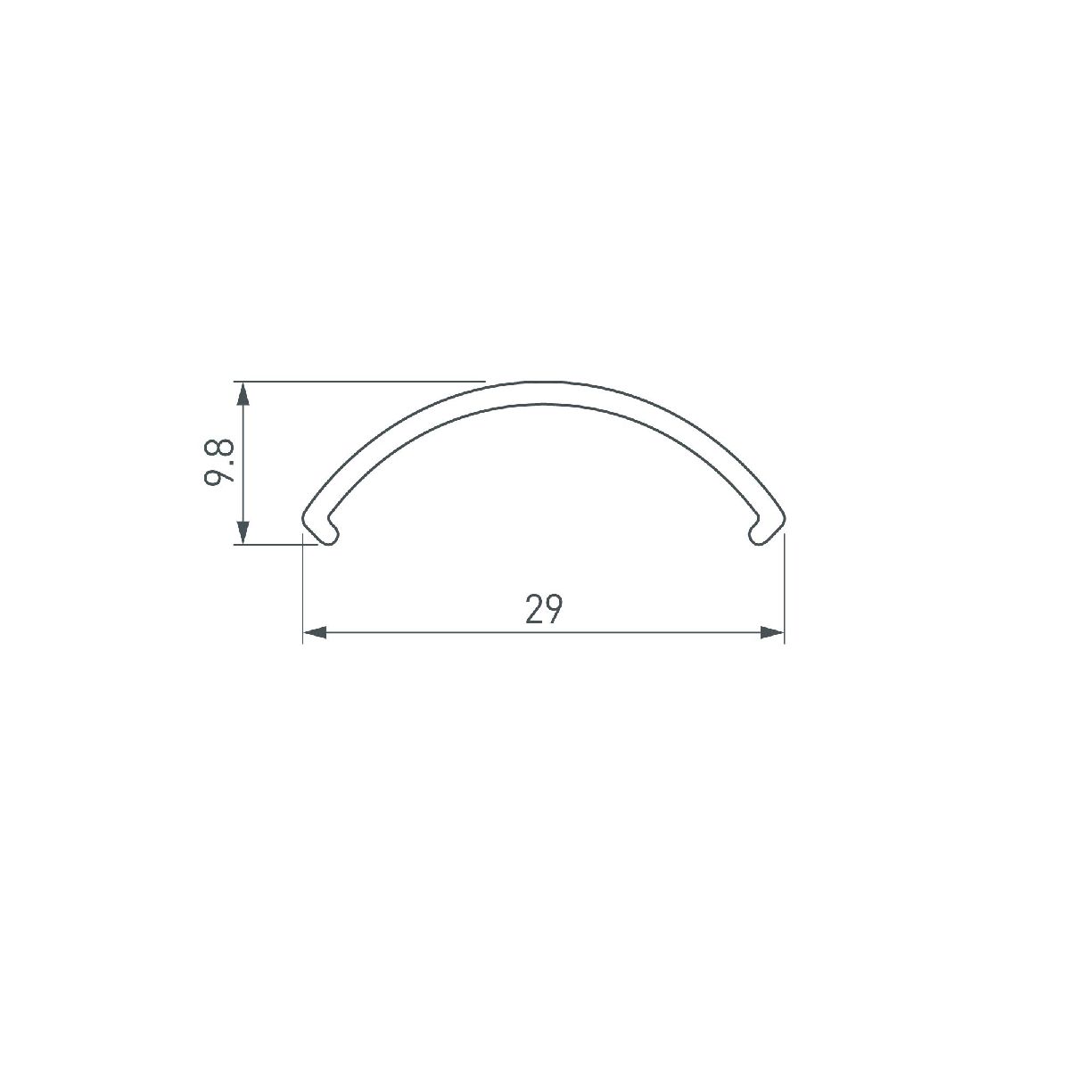 Экран ROUND-D36-360-2500 BLACK OPAL 050764