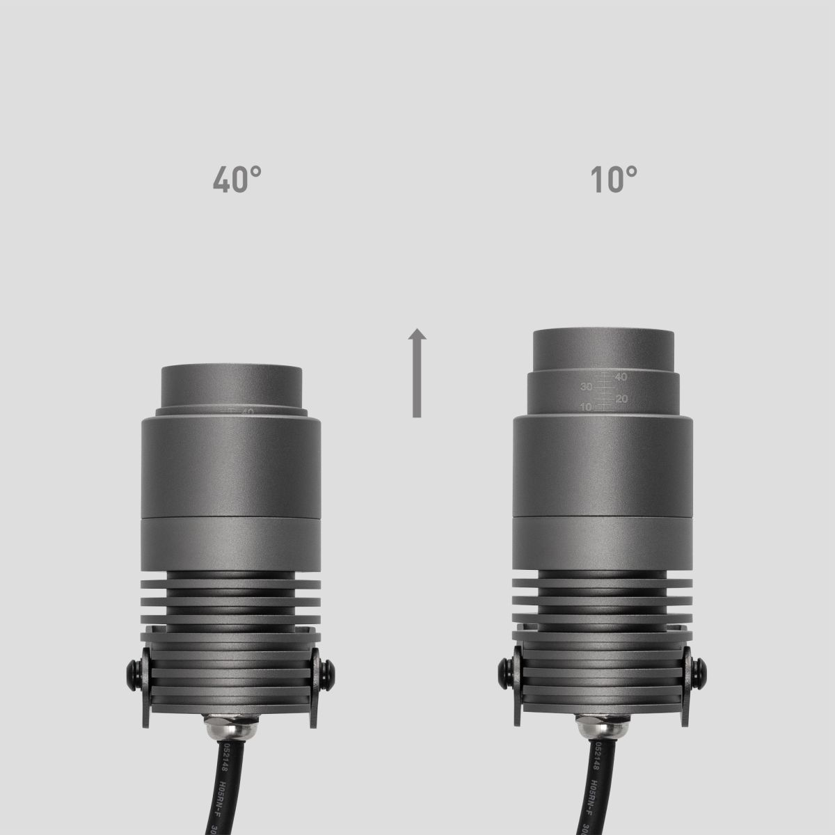 Ландшафтный светильник ALT-RAY-ZOOM-R52-8W Warm2700 (DG, 10-40 deg, 230V) (IP67 Металл) 051802(1)