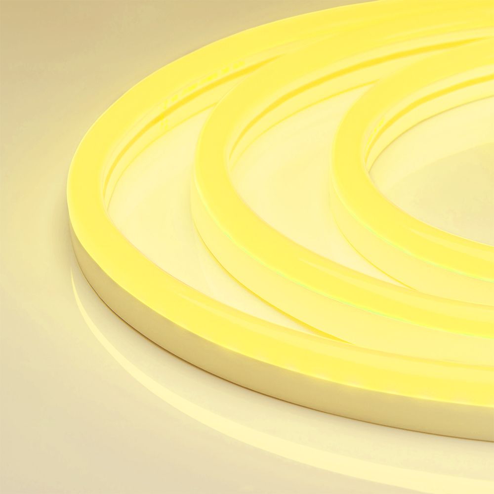 Светодиодная герметичная лента WAVE-SIDE-A120-12x25mm 230V Yellow (12 W/m, IP67, 50m, wire x2) 051937