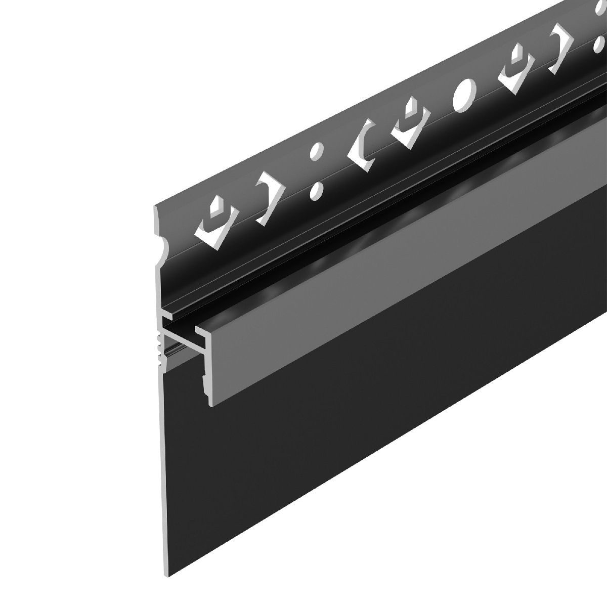 Алюминиевый профиль ARH-PLINTUS-50-FANTOM-3000 BLACK 052699