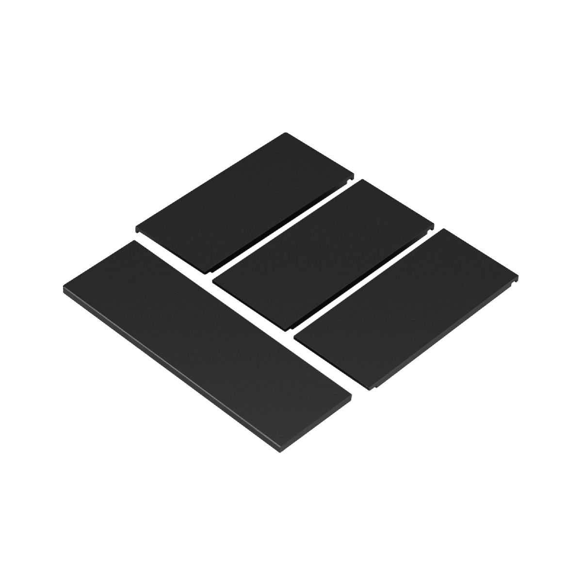 Накладка панели KNX-23-4G-SUF Black (Backlightless) 052878