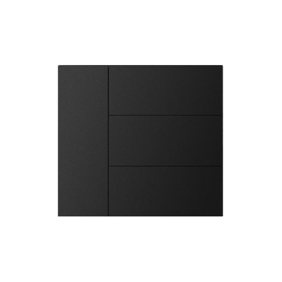 Накладка панели KNX-23-4G-SUF Black (Backlightless) 052878