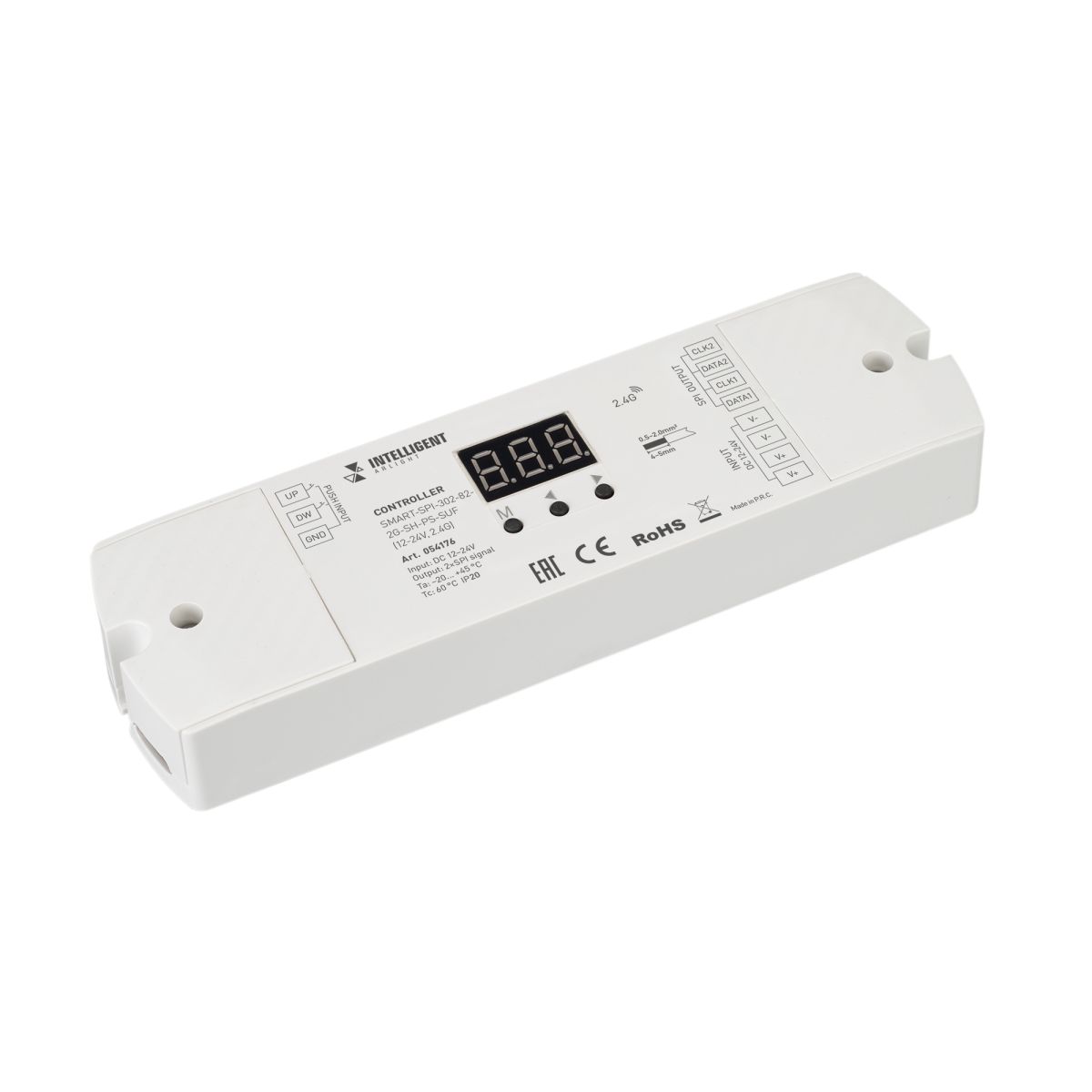 Контроллер SMART-SPI-302-82-2G-SH-PS-SUF (12-24V, 2.4G) (IARL, IP20 Пластик) 054176