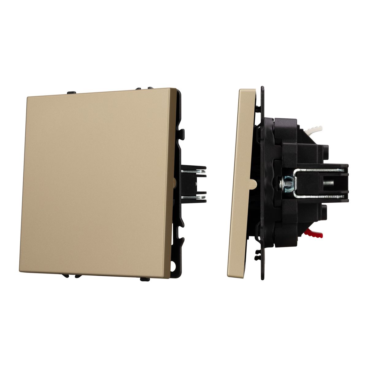 Выключатель 1 кл софт-тач золотой песок SWT-MK01-SFPL-GD (250V, 10A) 054244(1)