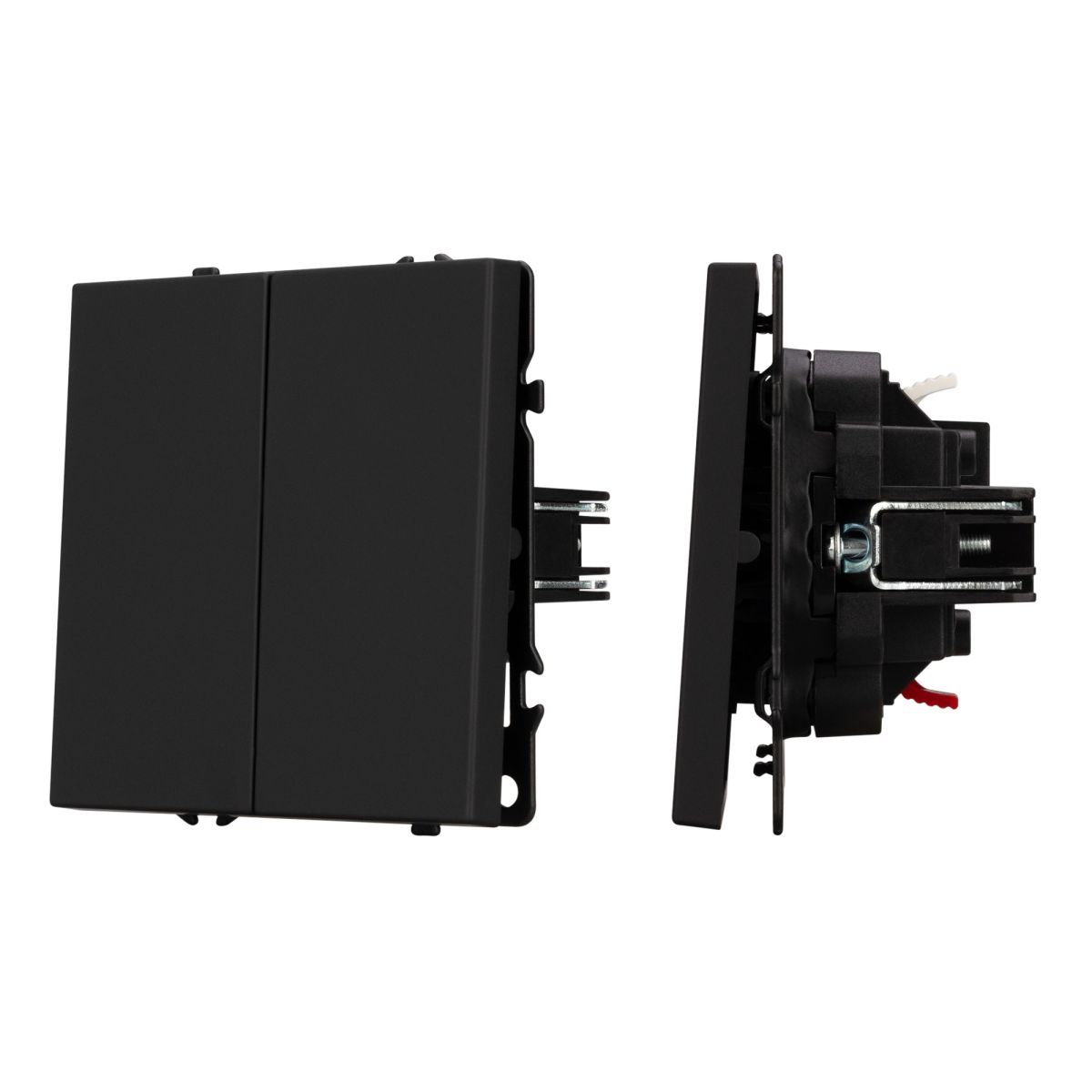 Выключатель 2 кл софт-тач черный оникс SWT-MK02-SFPL-BK (250V, 10A) 054252(1)