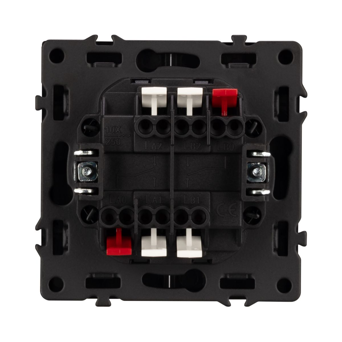 Выключатель проходной 2 кл софт-тач черный оникс SWT-MKP2-SFPL-BK (250V, 10A) 054255(1)