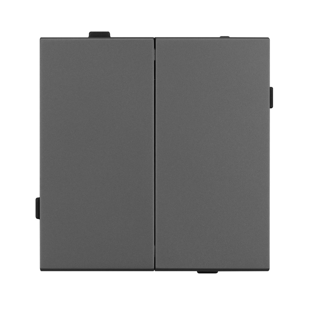Механизм выключателя двухклавишный непроходной SWT-TENDO-MK02-SFPL-GR (230V, 10A) 054546