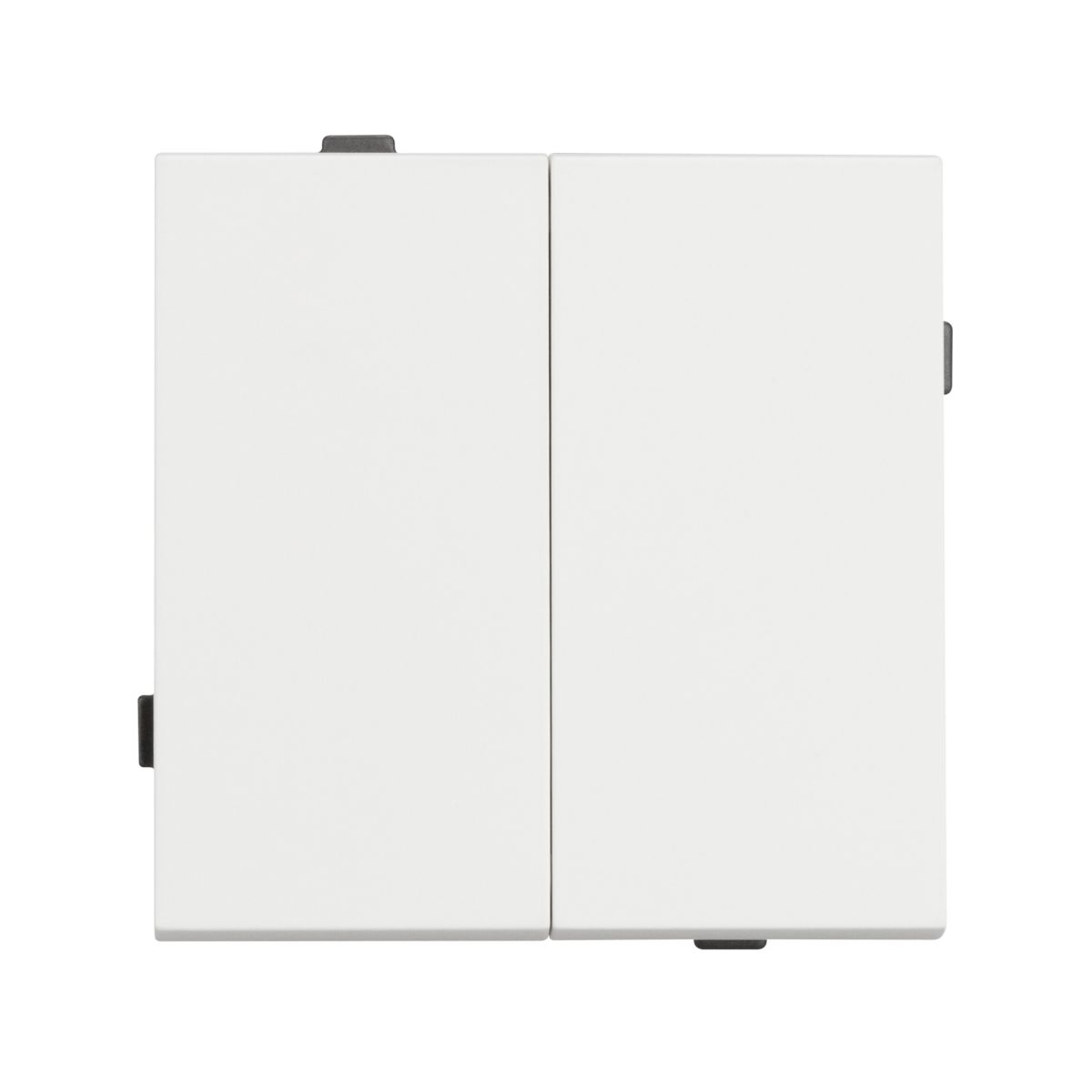 Механизм выключателя двухклавишный непроходной SWT-TENDO-MK02-SFPL-WH (230V, 10A) 054547