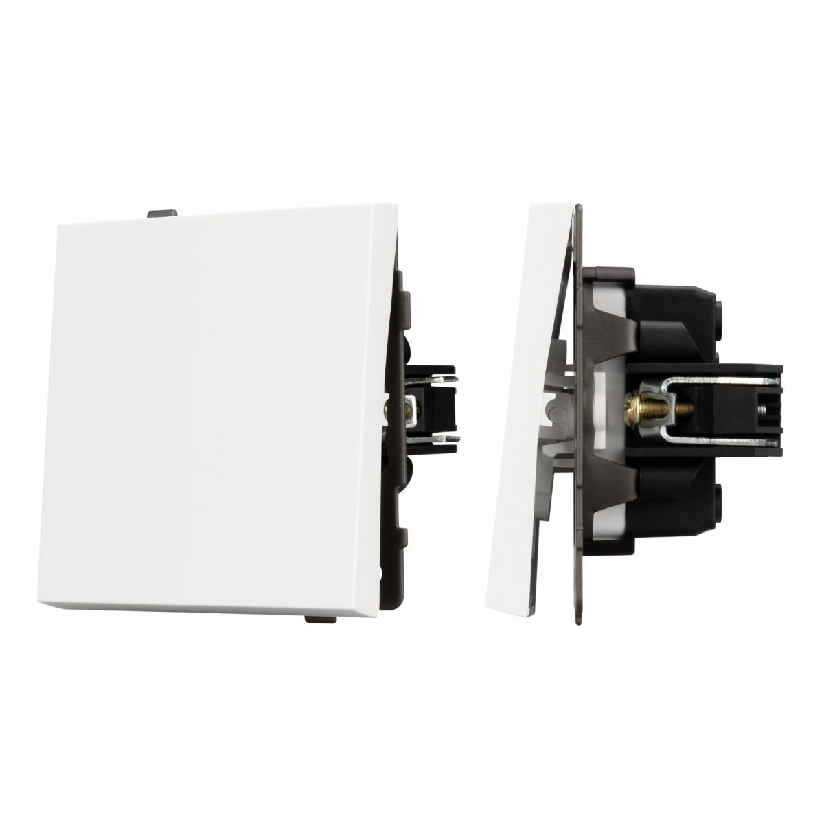 Механизм выключателя одноклавишный проходной SWT-TENDO-MKP1-SFPL-WH (230V, 10A) 054582