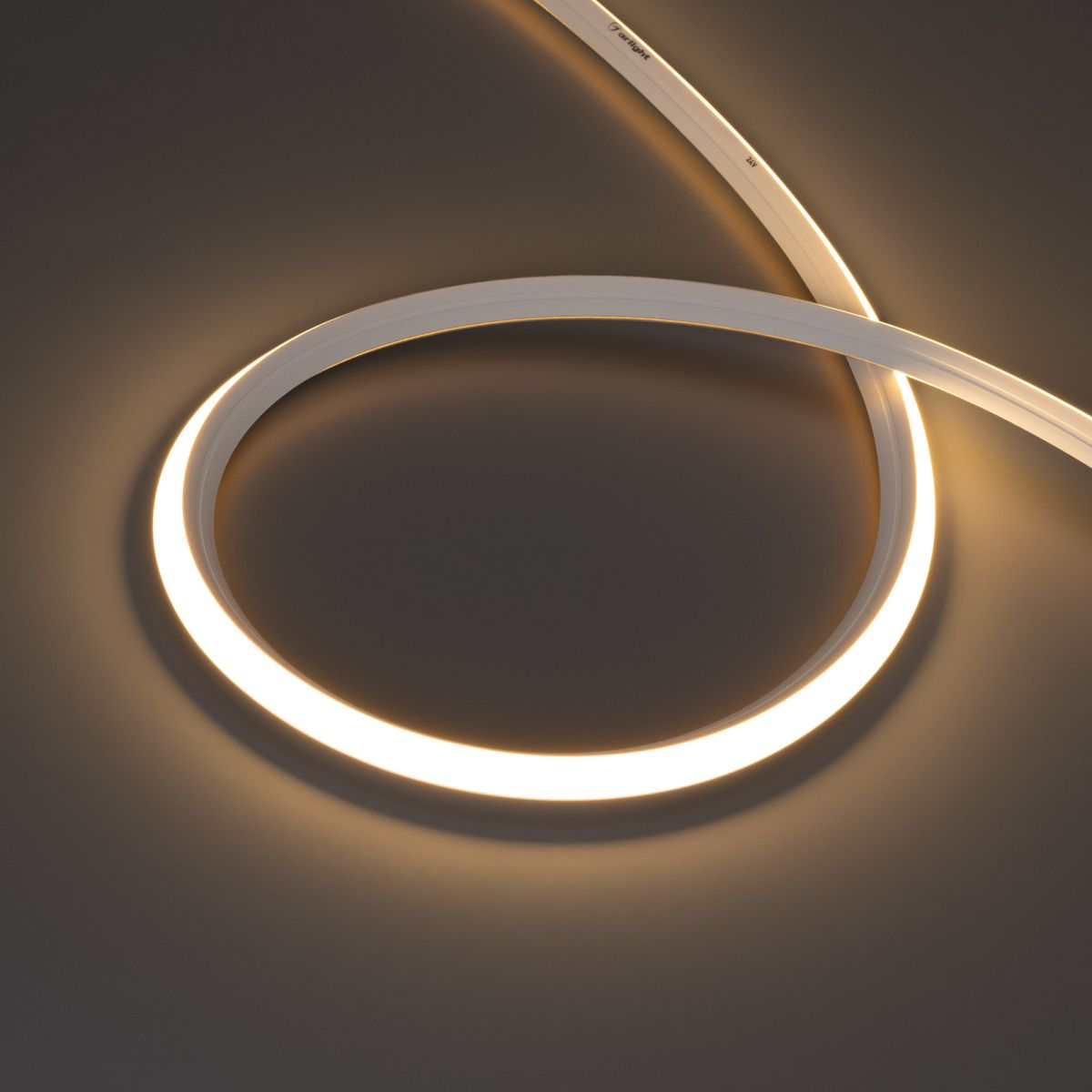 Светодиодная лента герметичная MOONLIGHT-3D-X544-10x10mm 24V Warm3000 (8 W/m, IP67, 5m, wire x1) (Вывод боковой) 055190