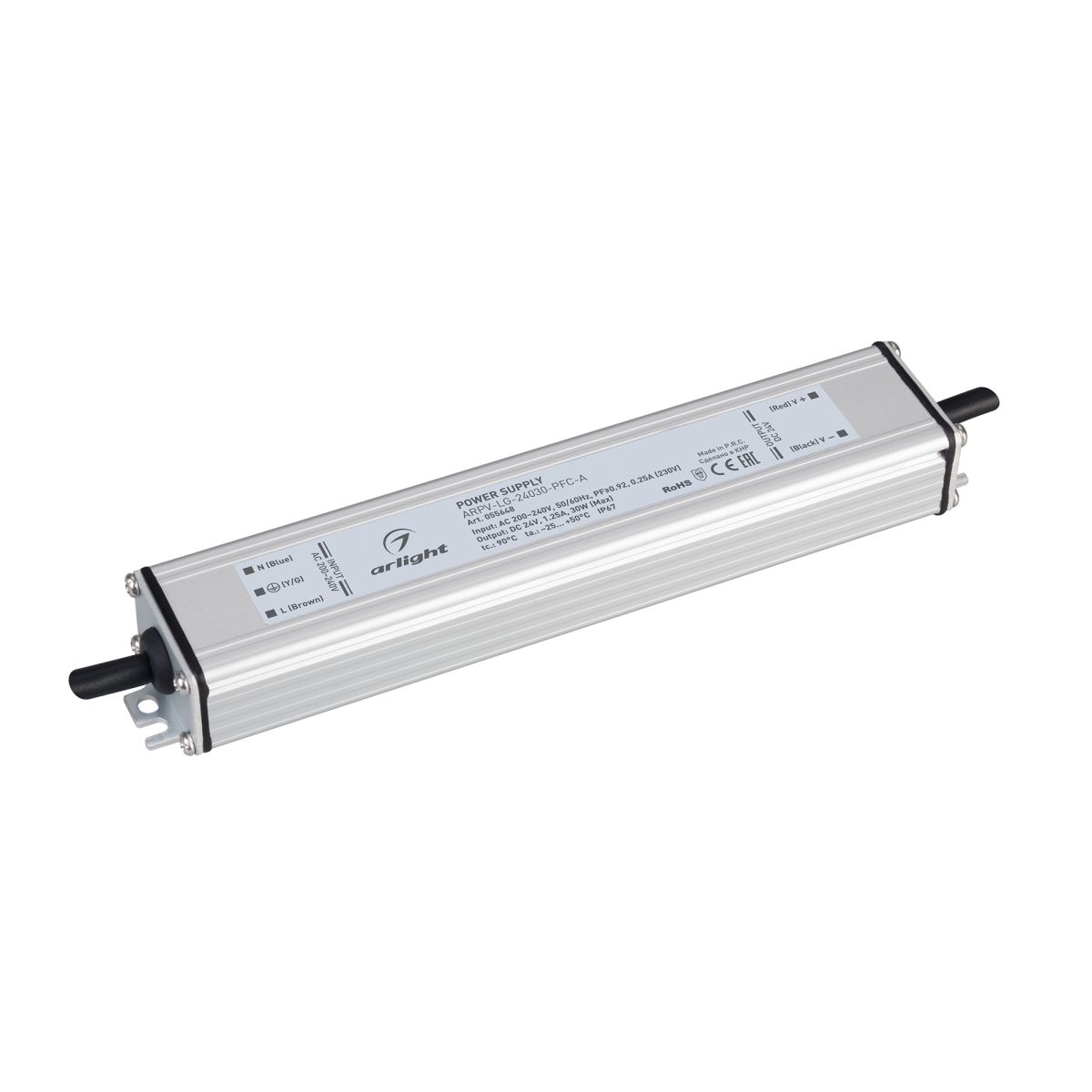 Блок питания ARPV-LG-24030-PFC-A (24V, 1.25A, 30W) (IP67 Металл) 055648