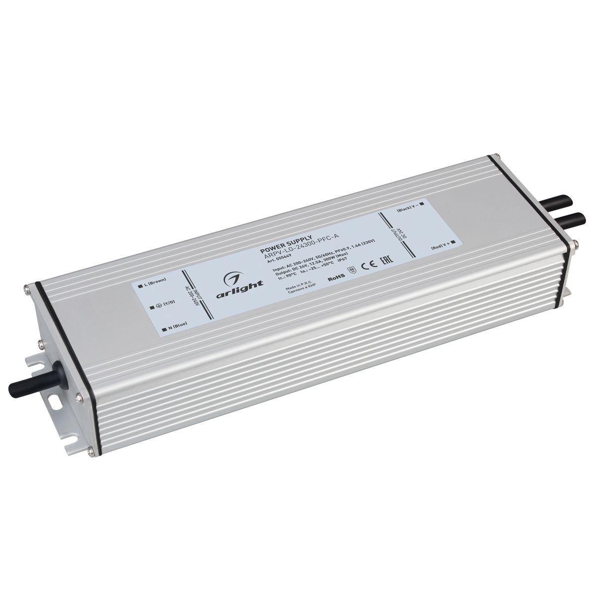 Блок питания ARPV-LG-24300-PFC-A (24V, 12.5A, 300W) (IP67 Металл) 055649