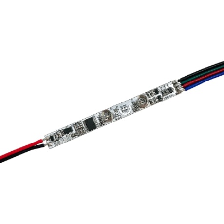 Диммер SMART-PWM-103-12-RGB-IN (5-24V, 3x1.5A, 2-button, SENS) (IARL, IP20 Пластик) 055842