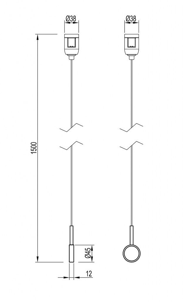 Держатель трека ART-APRIORI-HOLDER-HANG-TUBE-L1500 (OG) 055892