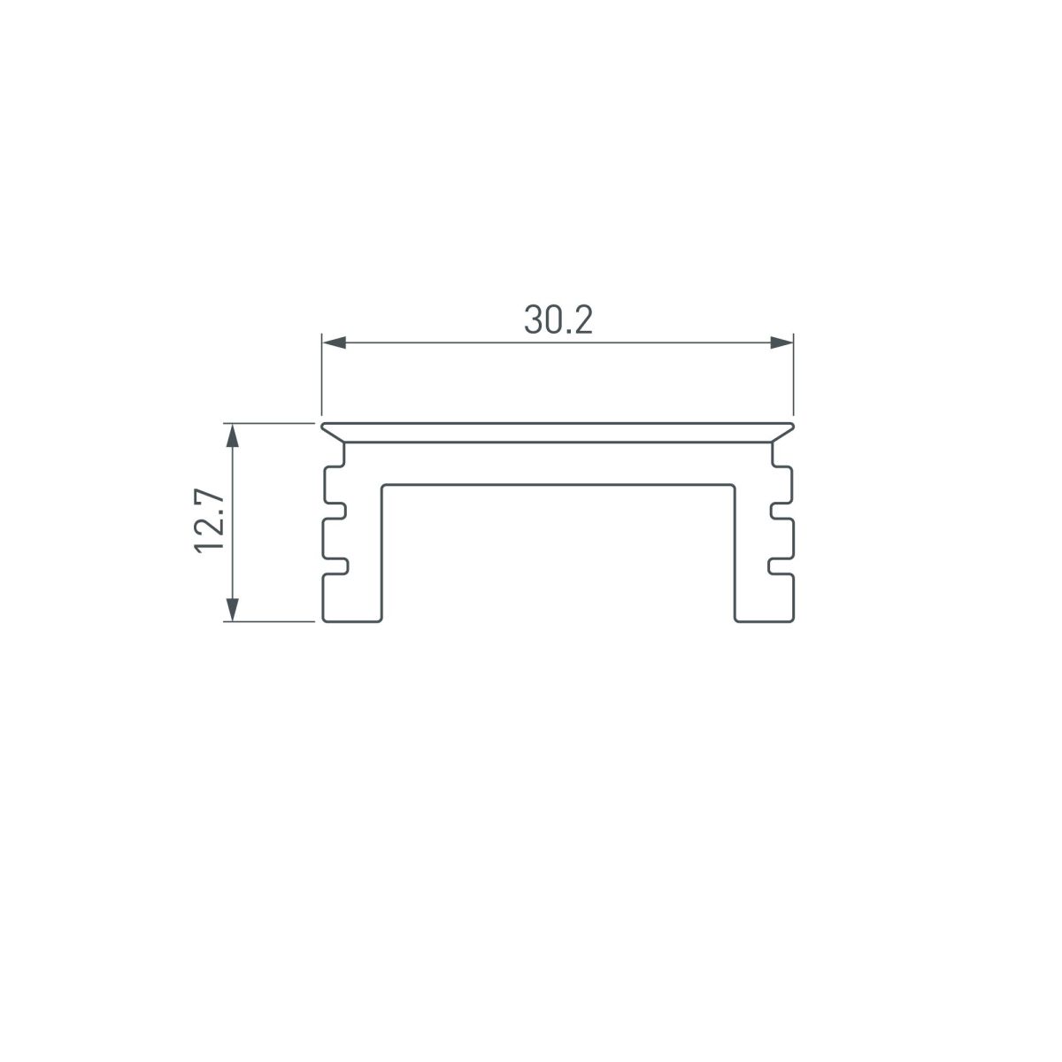 Экран LINE-3535-BENT-SIDE-2M OPAL 055987