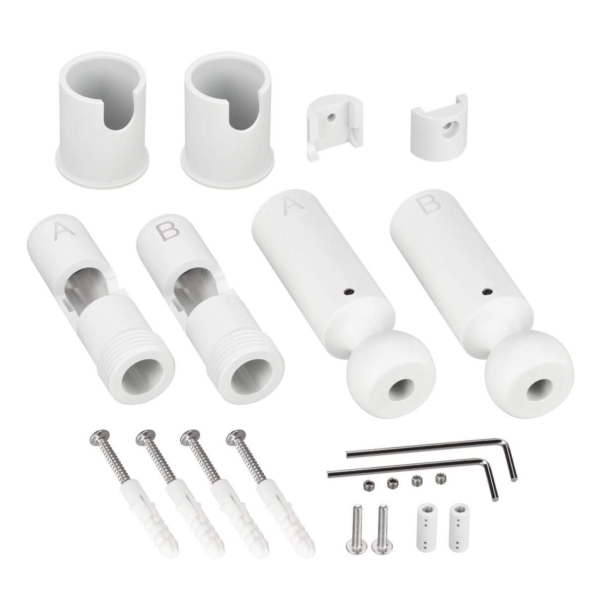 Крепление ARL-WAVE-1815-S-2-ENDCAP White (Металл) 057584