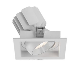 Встраиваемый карданный светильник MS-VORTEX-BUILT-S117x117-20W Day4000 (WH-WH, 40 deg, 230V) (IP20 Металл) 057919