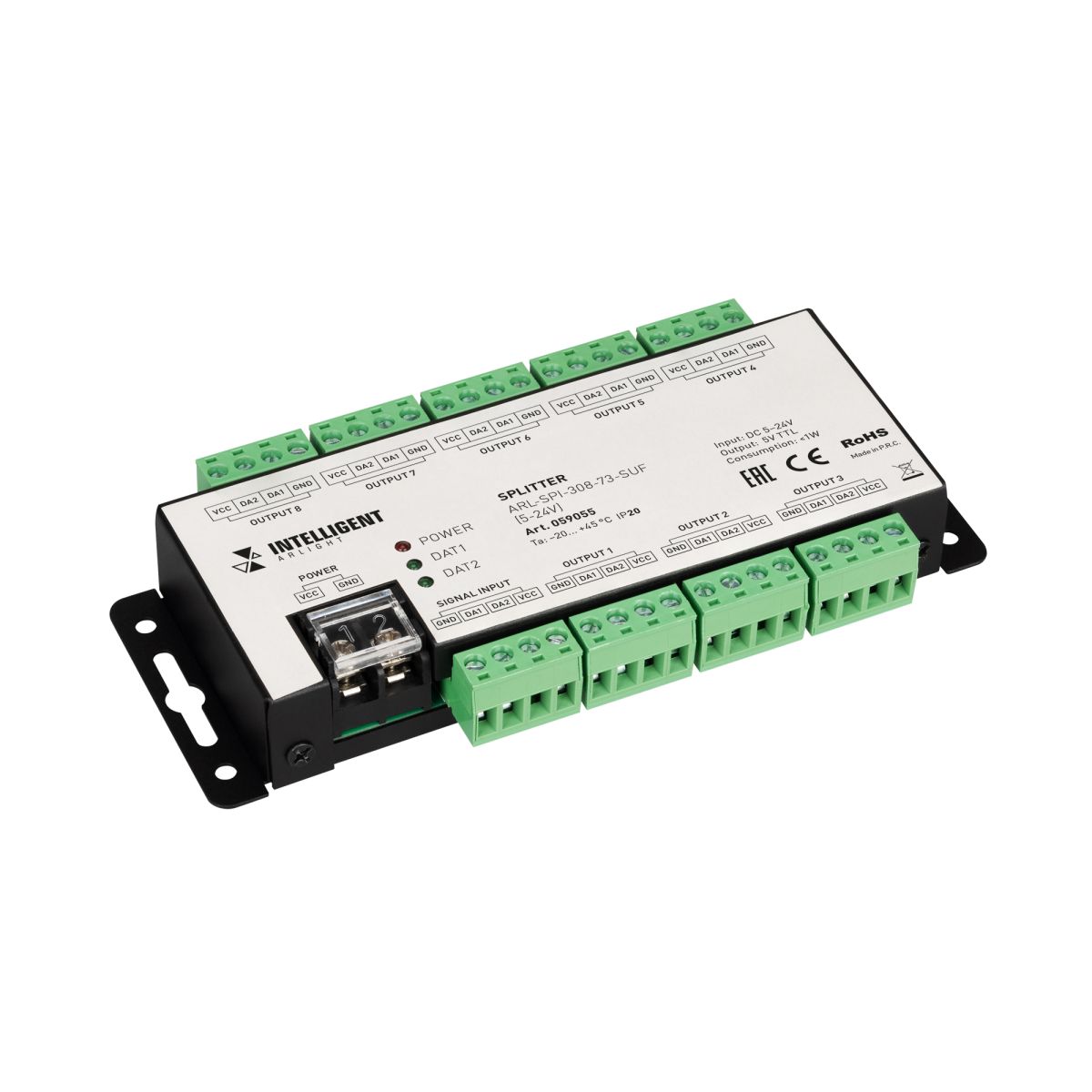Сплиттер ARL-SPI-308-73-SUF (5-24V) (IARL, IP20 Металл) 059055