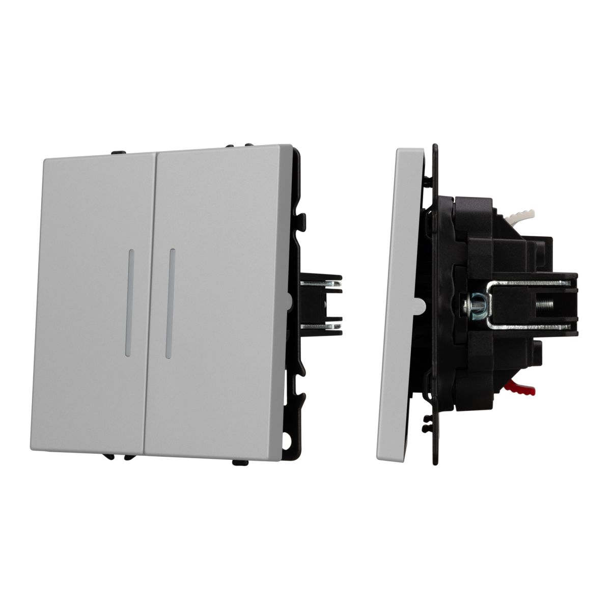 Механизм выключателя двухклавишный непроходной LED SWT-NOBE-MK02-SFPL-L-IS (230V, 10A) 059418