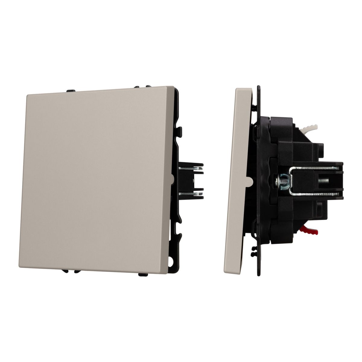 Выключатель проходной 1 кл софт-тач кашемир SWT-MKP1-SFPL-CA (250V, 10A) 059432(1)