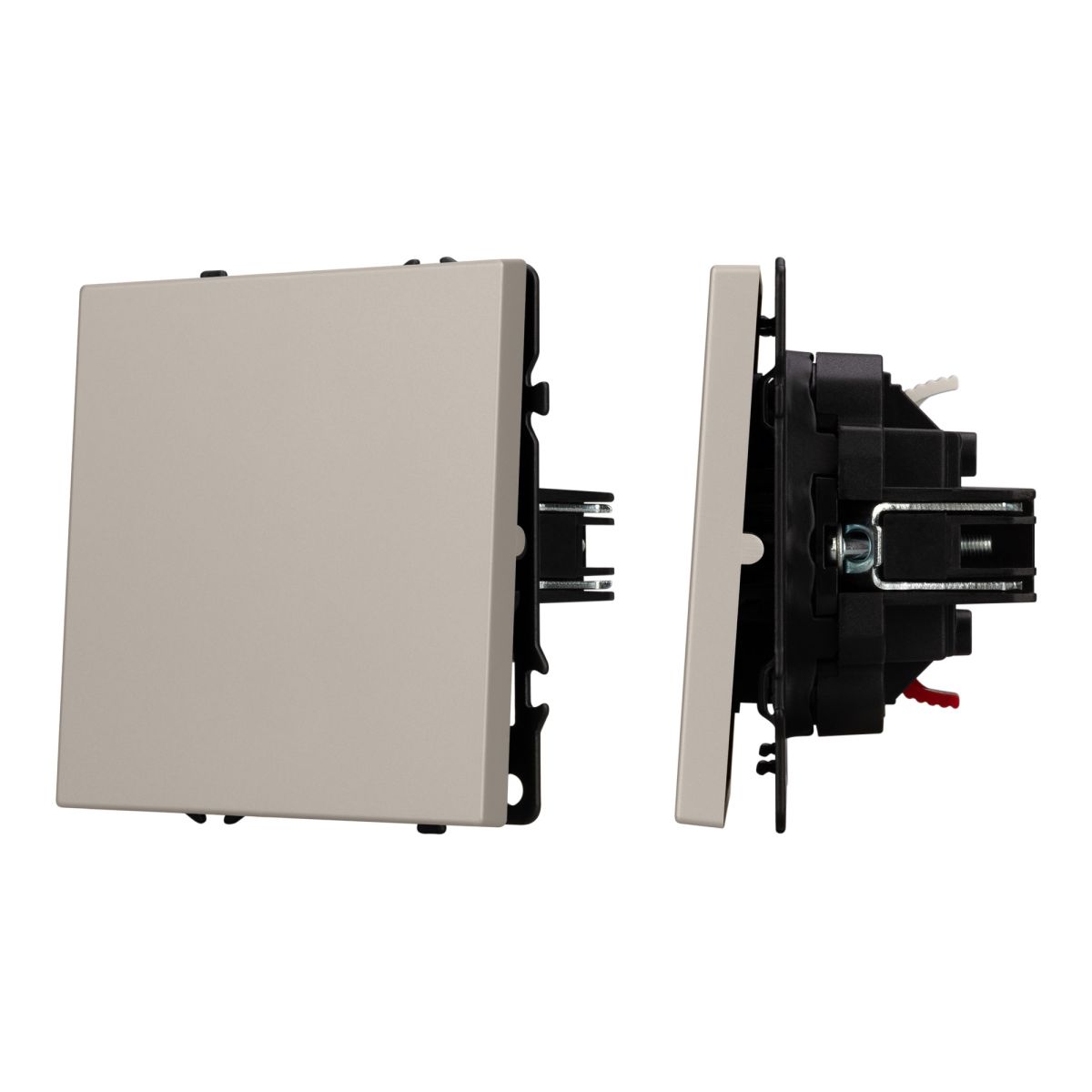 Выключатель звонковый 1 кл софт-тач кашемир SWT-MKR1-SFPL-CA (250V, 10A) 059436(1)