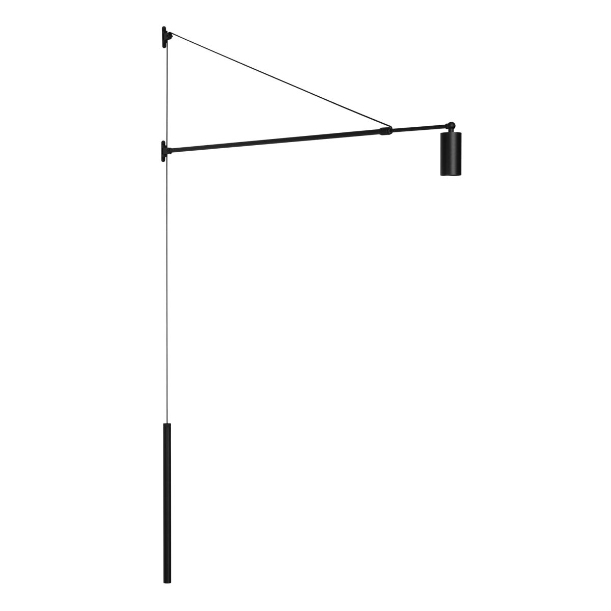 Настенный светильник SP-KANEL-WALL-6W Warm3000 (BK, 36 deg, 230V, TELESCOPIC) (IP20 Металл) 059601