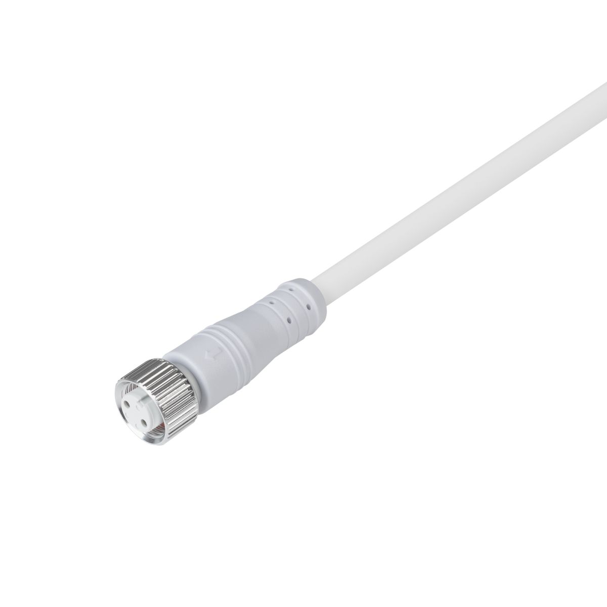 Коннектор питания ARL-WAVE-1615-CON-POWER-FEMALE-2PIN-WHT (IP67 Пластик) 059758